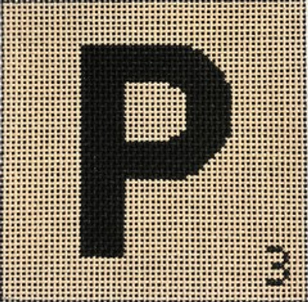 Scrabble P, 5″x5″, 13 Count Point2Pointe