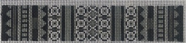 C3 Wide Cuff BLACK/GRAY/WHITE Canvas Only 2.5″ x 8, 18 Mesh Point2Pointe