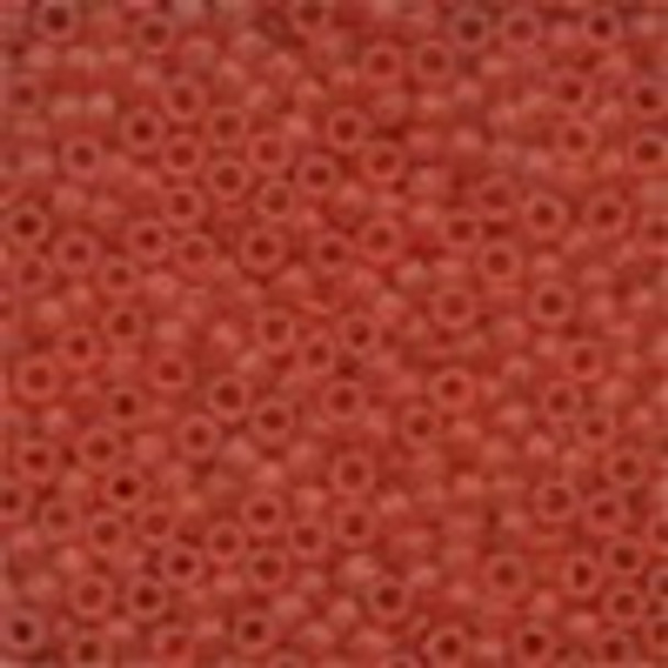 62013 Red Red Frosted Seed Mill Hill Beads