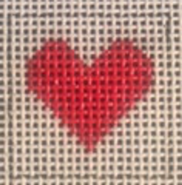 072-Card Deck - Heart  1 Inch Square, 18 Mesh Point2Pointe