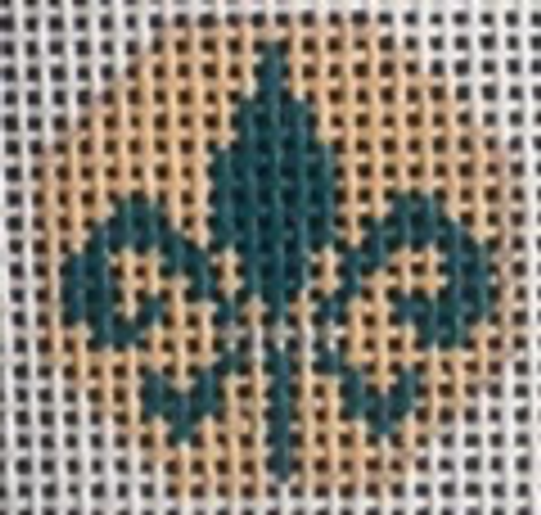 048-Fleur de Lis 1 Inch Square, 18 Mesh Point2Pointe