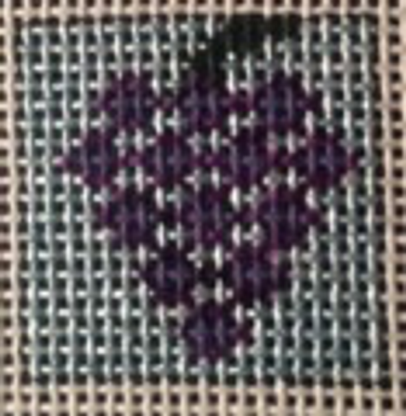 082-Purple Grapes  1 Inch Square, 18 Mesh Point2Pointe