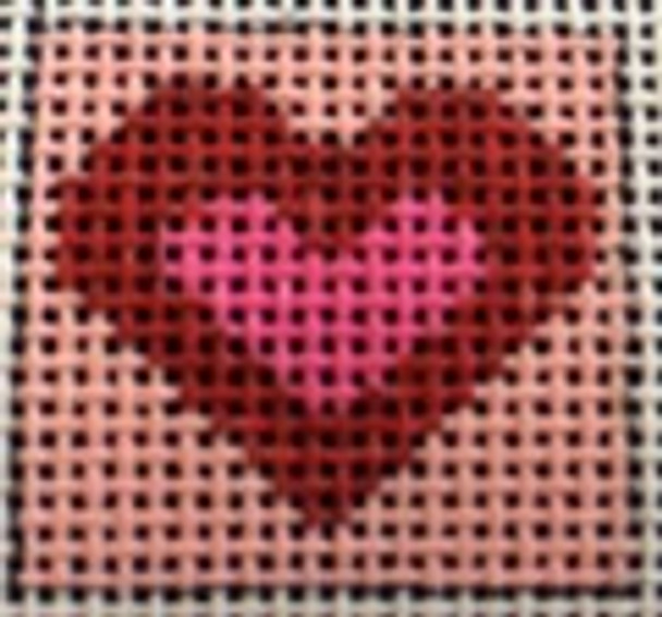 025-Heart 1 Inch Square, 18 Mesh Point2Pointe