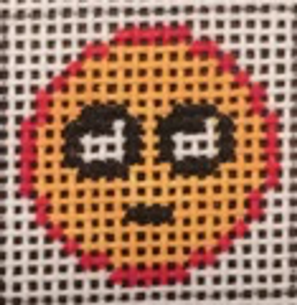 092-Emoji Eye Roll   1 Inch Square, 18 Mesh Point2Pointe
