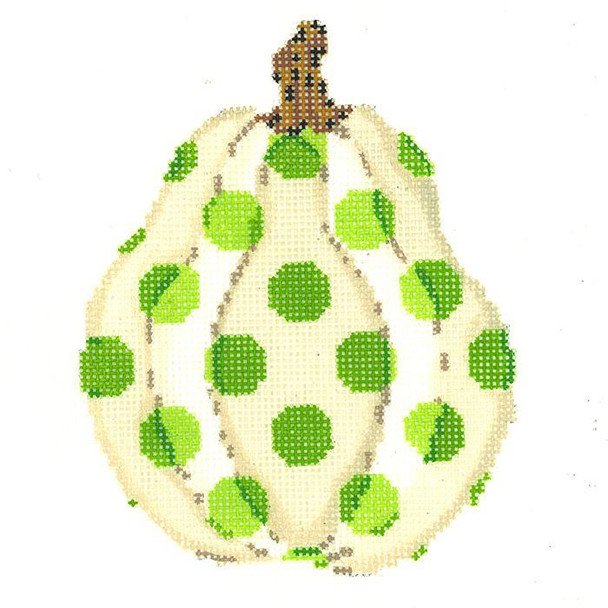 KCN1553 Gourd with Eye of Newt Polka Dots 3.5"w x 4.5"h - 18 Mesh KELLY CLARK STUDIO, LLC