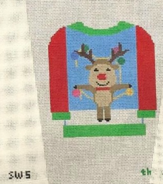 Christmas Ornament:SW5 Reindeer Sweater Mesh The Collection Designs!