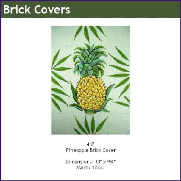 Brick Cover GE 417 Pineapple 13" x 9¾" Mesh: 13 Gayla Elliott