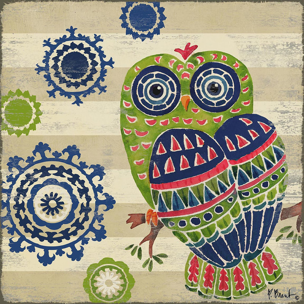 PB15531 - Groovy Owls II 12x12, 18M Paul Brent The Collection Designs