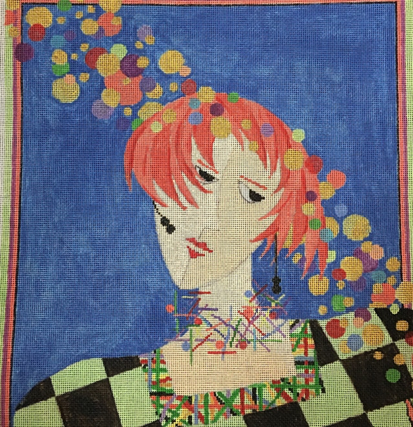 PM453 Bubbles and Bangles 12" x 13' 18 Mesh Penny MacLeod The Collection Designs