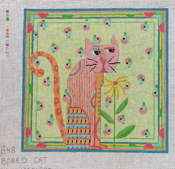 PM848 Bored Cat 9 3/4x 9 3/4, 1 Penny MacLeod The Collection Designs