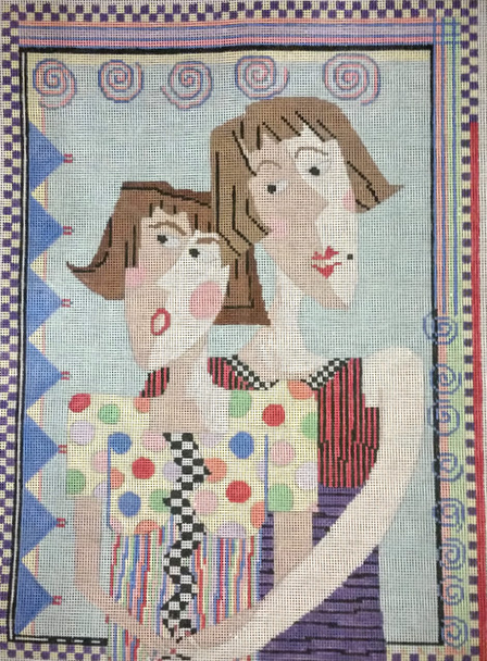 PM210 TWO GIRLS, 13X18 13M Penny MacLeod The Collection Designs