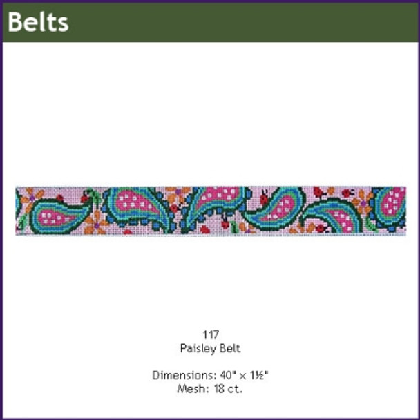 Belt GE 117 Paisley 1.25 X 40" Mesh: 18. GAYLA ELLIOTT