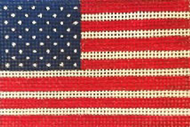 #376-S	American Flag 3x2	 18 Mesh  Needle Crossings