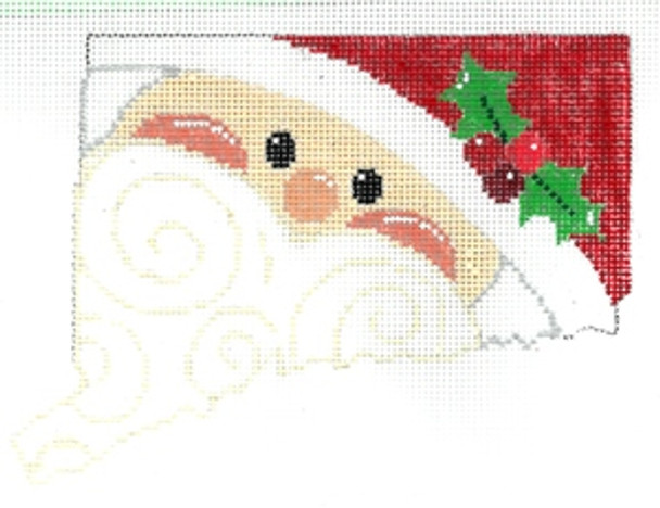 XO-206ct Connecticut State Shaped Santa 4 x 6  18 Mesh The Meredith Collection