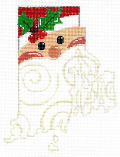 XO-206ri Rhode Island State Shaped Santa 5x6 18 Mesh The Meredith Collection