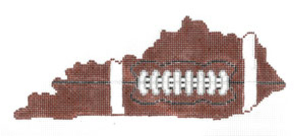 XO-211K Football State Shaped - Kentucky 5 x 8 18 Mesh The Meredith Collection