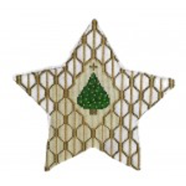 Wg11397 O Tannenbaum Star 6" 18 ct Whimsy And Grace Coasters