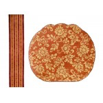 Wg11722  Karen's Damask Pumpkin, 2 piece 9X8 18ct 2X28 18 Mesh Whimsy And Grace