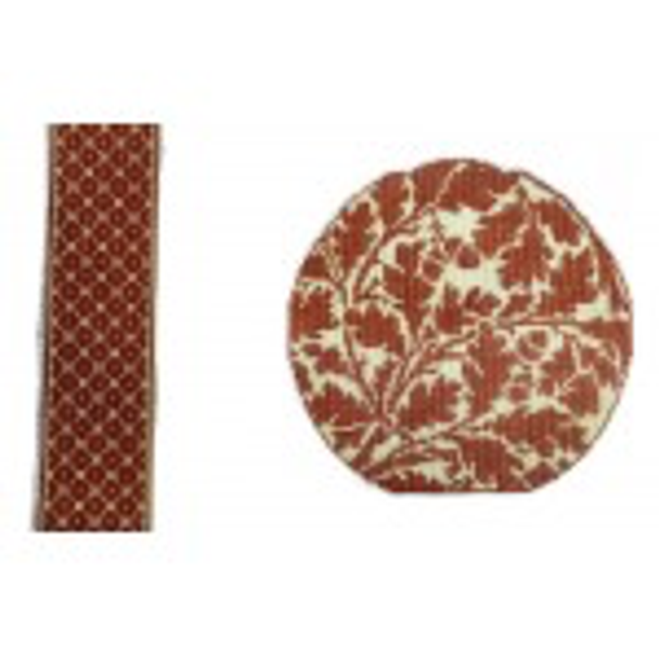 Wg11729 Mighty Oak Pumpkin - J H Dearle 6 1/4" Round  18 Mesh Whimsy And Grace