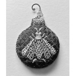 Wg12803 N's Bee Reflection - Black & Gold 3 1/4 " Round 18 ct Whimsy And Grace