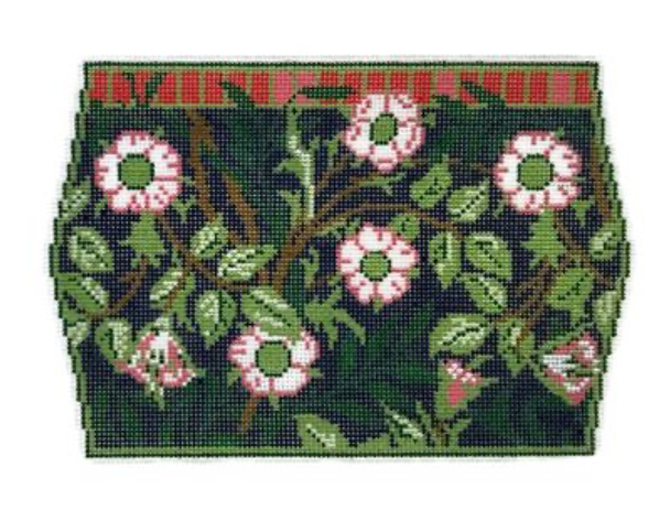 Wg13076N Wm's SweetBriar Needle Case - teal 71/4X4 18ct Whimsy And Grace