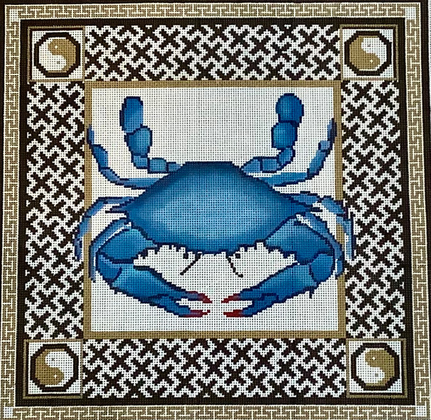 PAV-012	Blue Crab w/ying yang corners	14 x 12 13 Mesh  The Point Of It All