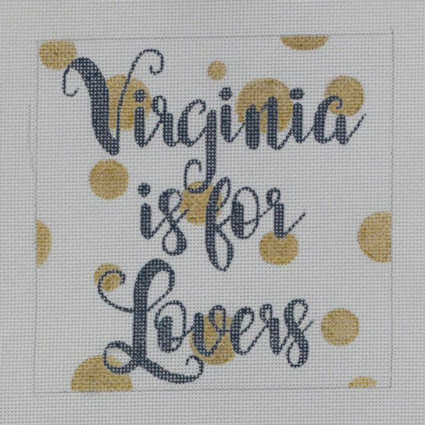 APBU16 Virginia is for Lovers 18 mesh 5.5 x 5.5  A Poore Girl Paints