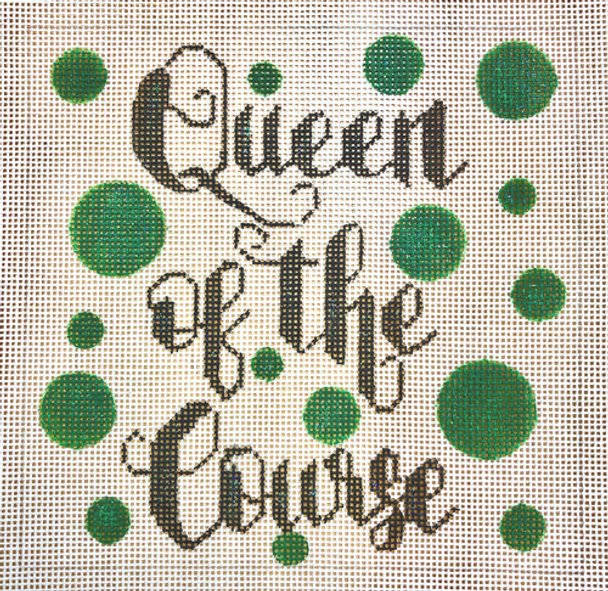APBU27 Queen of the Course 18 mesh 5.5 x 5.25 A Poore Girl Paints