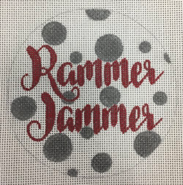 APCO23 Rammer Jammer Auburn 18 mesh 4.5” round A Poore Girl Paints