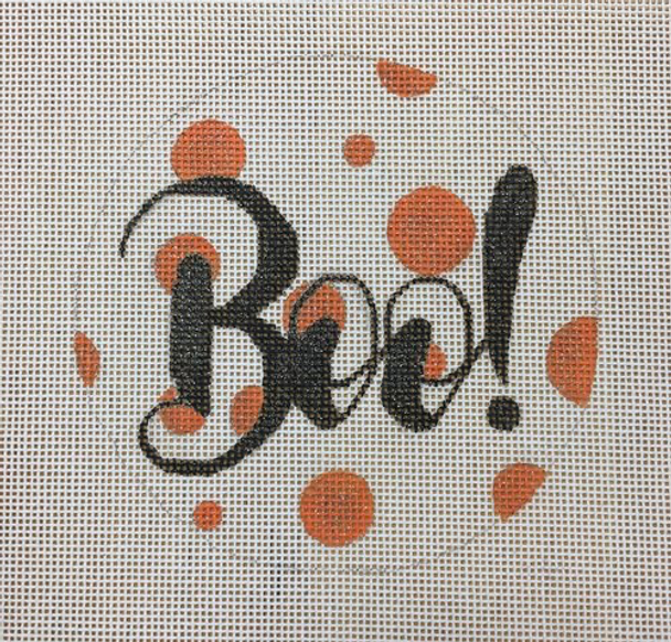 APHA02 BOO! 18 mesh 4.5” round A Poore Girl Paints