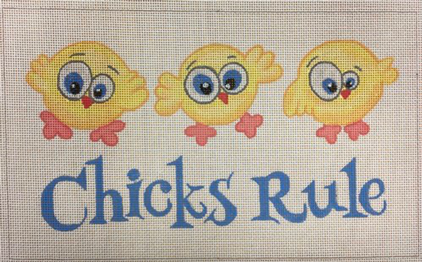 APEA04 Chicks Rule 18 mesh 10 x 6  A Poore Girl Paints