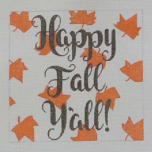 APFA01 Happy Fall Y’all 18 mesh 5.5 x 5.5 A Poore Girl Paints