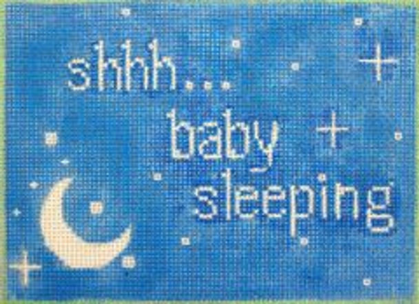 83876	Shhh...Baby Sleeping Moon & Stars	7 x 5	RittenHouse Needlepoint