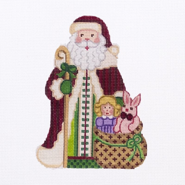 LO-2 Alexa Designs 18 Mesh 4-5" Shaped Santa