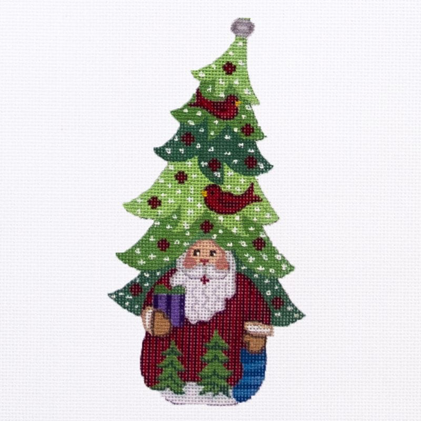 LO-23 Alexa Designs 18 Mesh 4-5" Shaped Santa