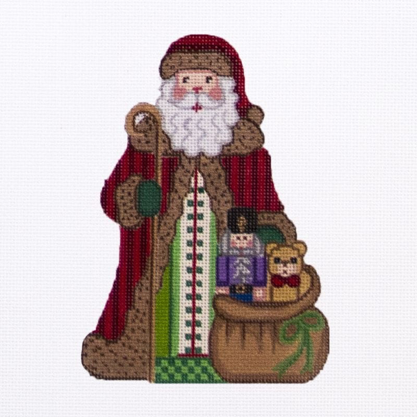 LO-25 Alexa Designs 18 Mesh 4-5" Shaped Santa