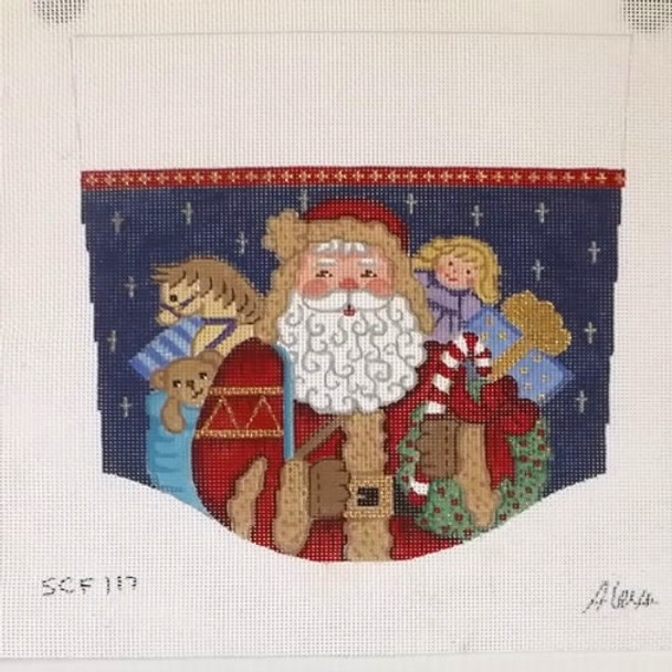 SCF117 Alexa Designs 13 Mesh Christmas Stocking Topper