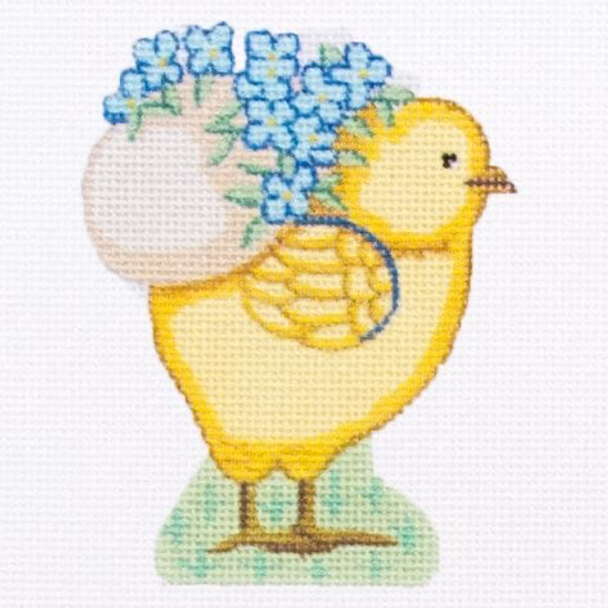 ESO-08 Alexa Designs 18 Mesh Easter Shaped Ornament Chick