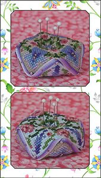 Feathers And Flowers  Just Nan Designs JN280 34 x 34 Each Side With Embellishments