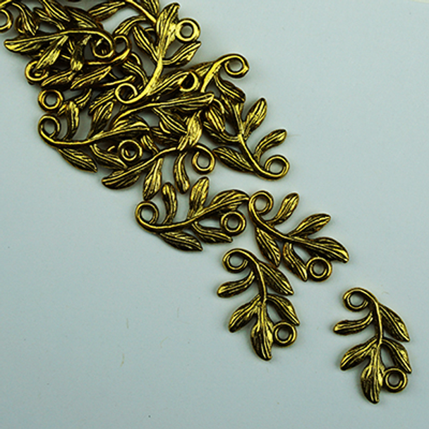#MA-031 Little Gold Leaf Metallic Accent Bead Sundance Designs