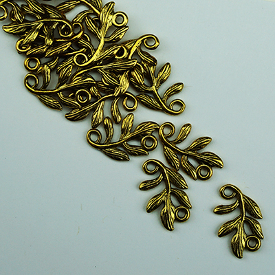 #MA-031 Little Gold Leaf Metallic Accent Bead Sundance Designs