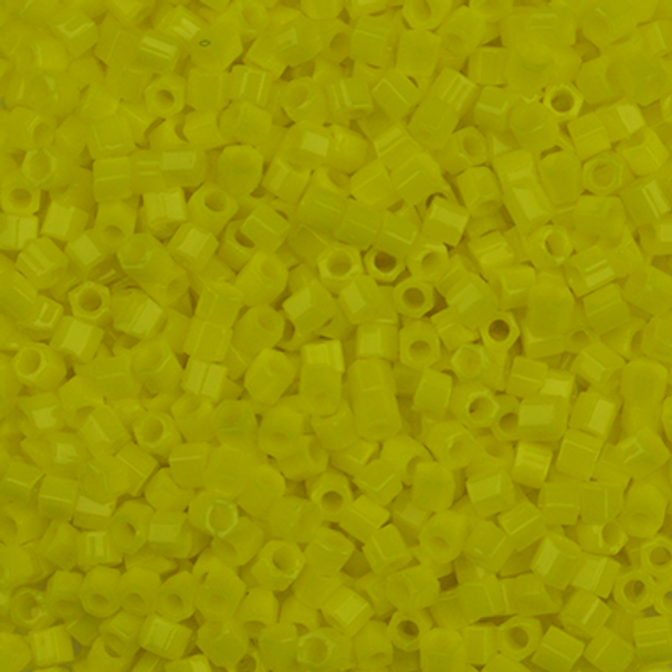 #BDS-H404 Size 14 Opaque Yellow Hex Beads Sundance Designs