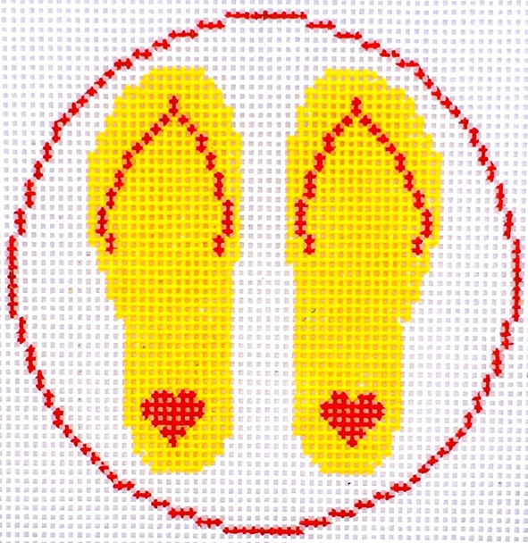 HB-525 Yellow Flops 4" Round 13 Mesh Hummingbird Designs