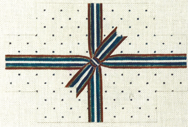 643B Ribbon Brick 13 Mesh Jane Nichols Needlepoint