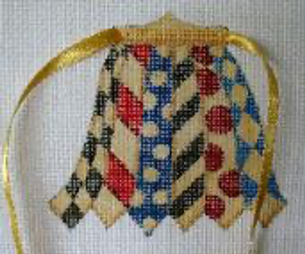 1606 June Tie One On 5 x 5 13 Mesh  Apron Jane Nichols Needlepoint