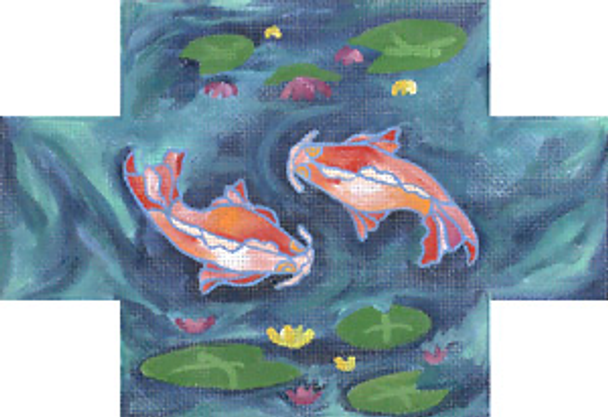 134075 Koi Brick Cover 18 Mesh JULIE THOMPSON