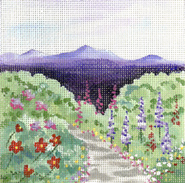 181290 Snow Mountain 5 x 5 18 Mesh JULIE THOMPSON