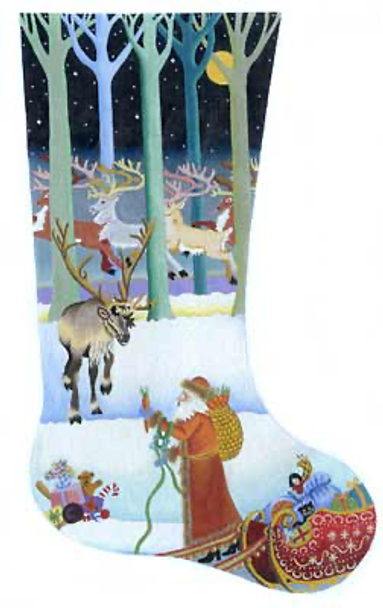 188003 Passing Out the Carrots Stocking 23" long 18 Mesh  Stocking JULIE THOMPSON
