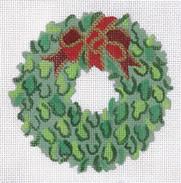 188350 Christmas Wreath to Trim 4.5 x 4.5 18 Mesh JULIE THOMPSON