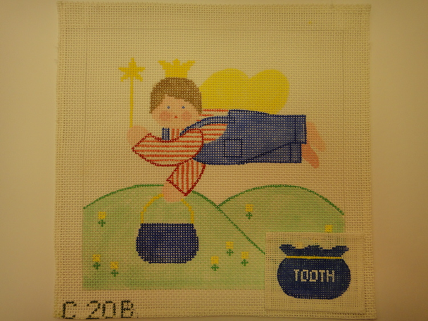 C20B Boy Flying Tooth Fairy CHILDREN 8x8 13 Mesh The Studio Midwest 